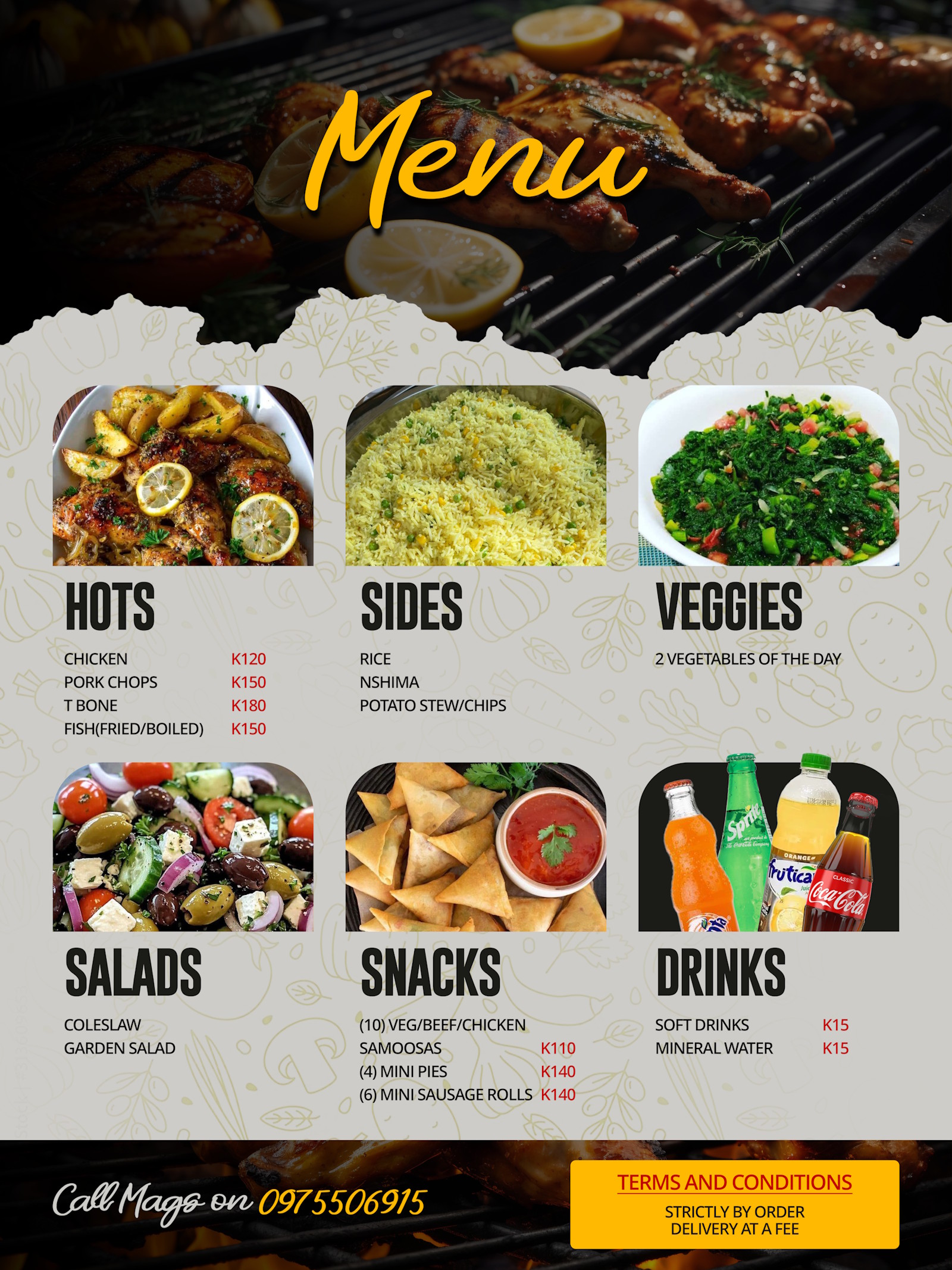 Mags new menu for January 2026
